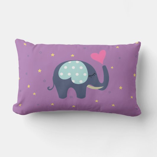 SLEEPY ELEPHANT STARS PATTERN KUSSEN (Voorkant)