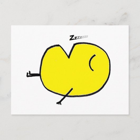 Sleepy Emoji Briefkaart (Voorkant)