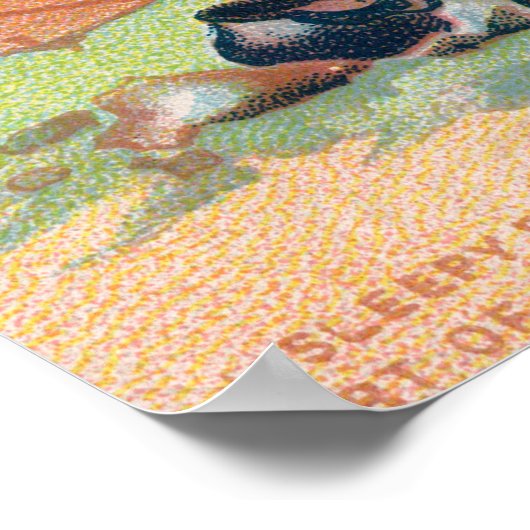 Sleepy Eye Flour Ad met Indiërs Poster (Hoek)