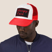 Sleepy Face: aangepaste trucker hoed Pet (In situ)
