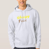 Sleepy Face: Ash Grey - Hoodie met capuchon (Voorkant)