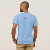 Sleepy Face: Baby Blue - T-shirt met Crewneck (Achterkant volledig)