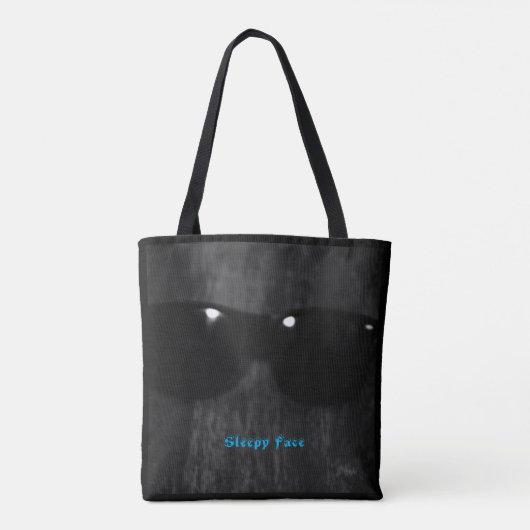 Sleepy Face: Canvas tas voor vrouwen (Achterkant)