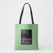 Sleepy Face Collectie: Aangepast All-Over-Print Ta Tote Bag (Voorkant)