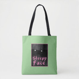 Sleepy Face Collectie: Aangepast All-Over-Print Ta Tote Bag