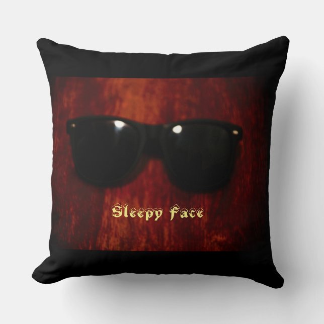 Sleepy Face Collectie - Aangepast Sierkussen (Voorkant)