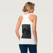 Sleepy Face - Dames Bella - Flowy Racerback Tanktop (Volledige Achterkant)