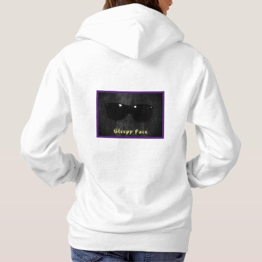 Sleepy Face - Dames Classic Hooded Sweatshirt (Achterkant)