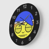 Sleepy Face Emoji II Large Clock Grote Klok (Hoek)