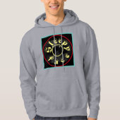 Sleepy Face: grijs - katoenen sweatshirt met capuc (Voorkant)