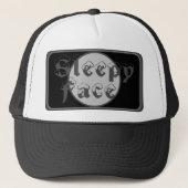 Sleepy Face: Groen - Zon Rand - Trucker Hoed Trucker Pet (Voorkant)