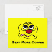 Sleepy Face Grumpey Briefkaart (Voorkant / Achterkant)