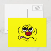 Sleepy Face Grumpey Briefkaart (Voorkant / Achterkant)