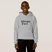 Sleepy Face: Kinderen Pullover Hoodie Sweater