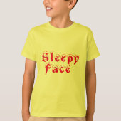 Sleepy Face: T-shirt voor jongens (Voorkant)