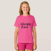 Sleepy Face: T-shirt voor jongens (Voorkant volledig)