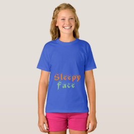 Sleepy Face: T-shirt voor meisjes