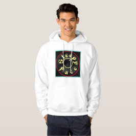 Sleepy Face: Wit - Unisex sweatshirt met capuchon
