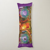 Sleepy Fairy magische boom. Paarse Giant gewoonte Lichaamskussen (Achterkant (Verticaal))