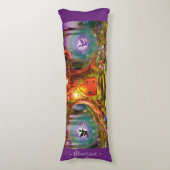 Sleepy Fairy magische boom. Paarse Giant gewoonte Lichaamskussen (Voorkant Verticaal)