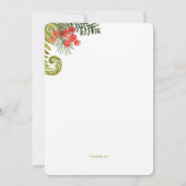 Sleepy Fawn Baby shower Invitation Kaart (Achterkant)