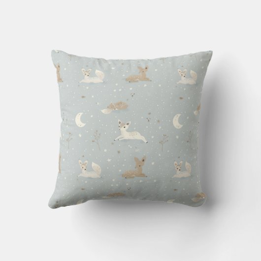 Sleepy Fawn Night Throw Pillow Kussen (Achterkant)