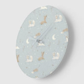 Sleepy Fawn Night Wall Clock Grote Klok (Hoek)