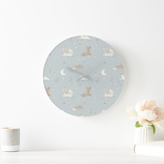 Sleepy Fawn Night Wall Clock Grote Klok (Huis)