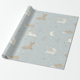 Sleepy Fawn Night Wrapping Paper Cadeaupapier