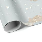 Sleepy Fawn Night Wrapping Paper Cadeaupapier (Rol Hoek)