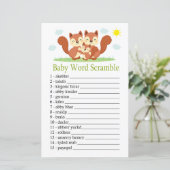 Sleepy fox Baby word scramble game (Staand voorkant)