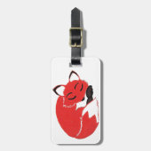 Sleepy Fox Bagagelabel (Voorkant verticaal)