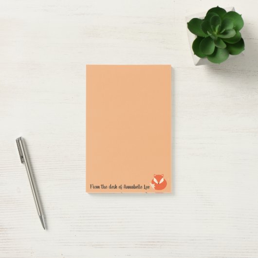 Sleepy Fox Post-it® Notes (Kantoor)