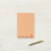 Sleepy Fox Post-it® Notes (Op bureau)