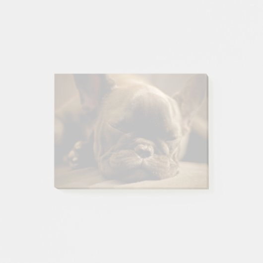 Sleepy French Bulldog Post-it® Notes (Voorkant)