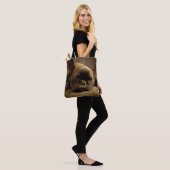 Sleepy French Bulldog Tote Bag (Op model)