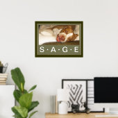 Sleepy Girl-Poster Poster (Thuiskantoor)