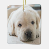 Sleepy Golden Labrador Puppy Keramisch Ornament (Links)
