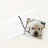 Sleepy Golden Labrador Puppy Notitieboek (Binnen)