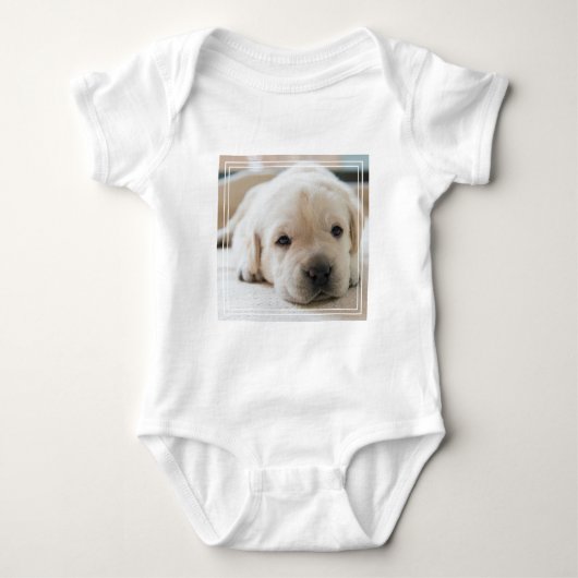Sleepy Golden Labrador Puppy Romper (Voorkant)