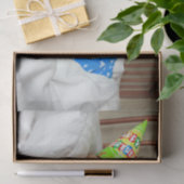 Sleepy Golden Retriever in Pajamas Birthday Tissuepapier (Geschenk)