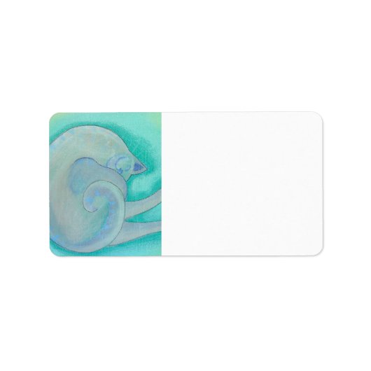 Sleepy Grey Cat. Etiket (Voorkant)