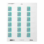 Sleepy Grey Cat. Etiket (Full Sheet)