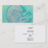 Sleepy grijze kat. visitekaartje (Voorkant / Achterkant)