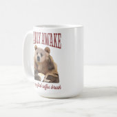 Sleepy Grizzly Beer Koffieliefhebbers Pun Koffiemok (Voorkant links)