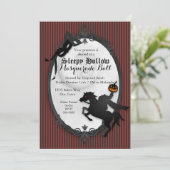 Sleepy Hallow Headless Horseman Invitation Kaart (Staand voorkant)