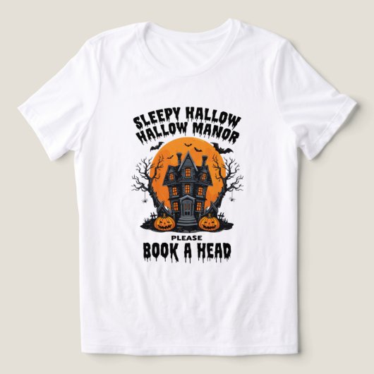 Sleepy Hallow Manor spookhuis Halloween Tri-Blend Shirt (Design voorkant)
