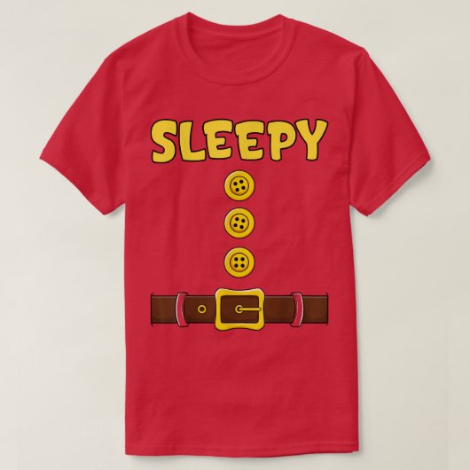 Sleepy Halloween Dwarf Costume Matching Group Coup T-shirt (Design voorkant)