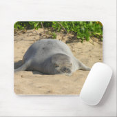 Sleepy Hawaiian Monk Seal Muismat (Met muis)
