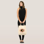 Sleepy Hedgel en Flowers Canvas tas (Voorkant (model))